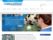 Tablet Screenshot of concurrentmfg.com